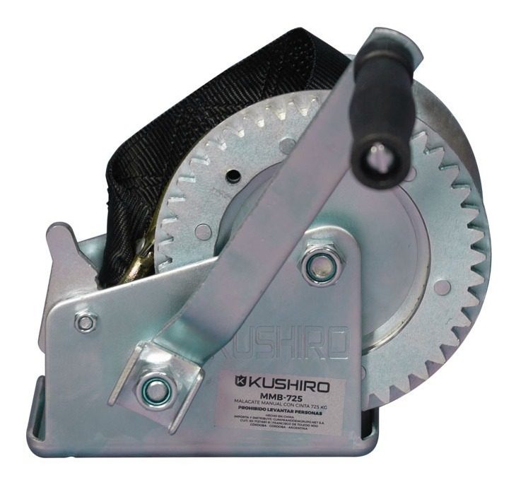 Malacate Manual C/cinta Fuerza Tiro 725 Kg Cinta 7,5 M - 2