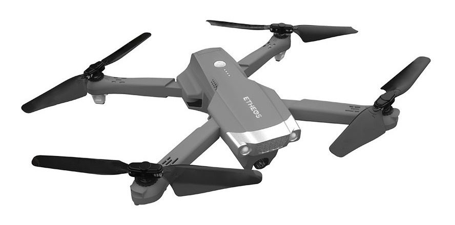 Drone Con Doble Cámara Full Hd 36×30×7 Cm Alcance 350 M Gris