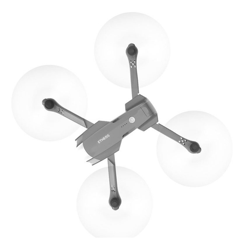 Drone Con Doble Cámara Full Hd 36×30×7 Cm Alcance 350 M Gris - 1