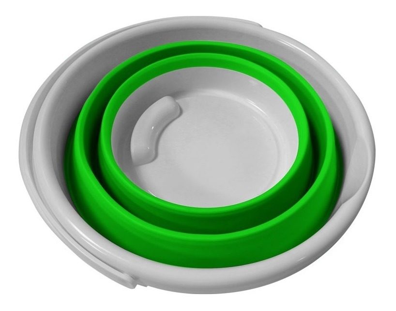 Balde Redondo Plegable 31,5×18×24cm Silicona Y Pp - 1