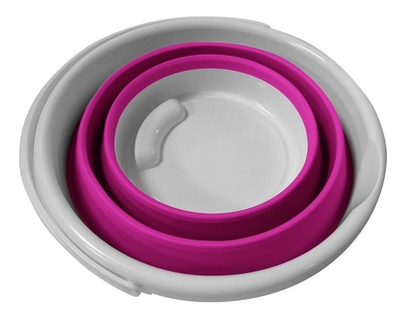 Balde Redondo Plegable 31,5×18×24cm Silicona Y Pp - 7