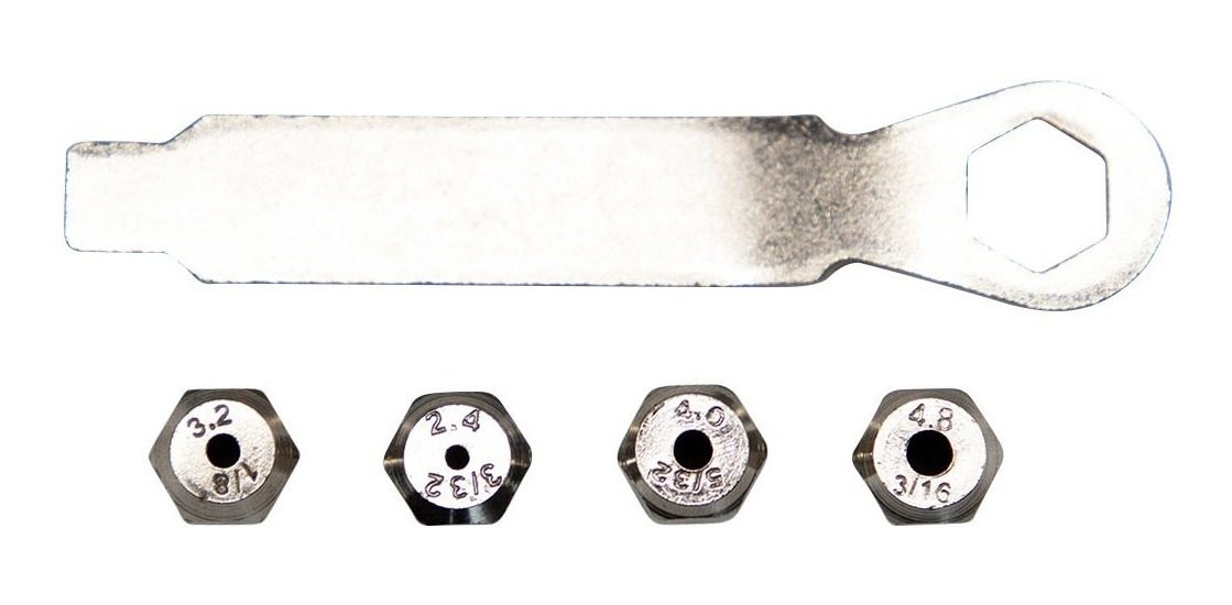 Remachadora Manual, Incluye Boquillas 2,4-3,2-4,0-4,8mm  4 - 1