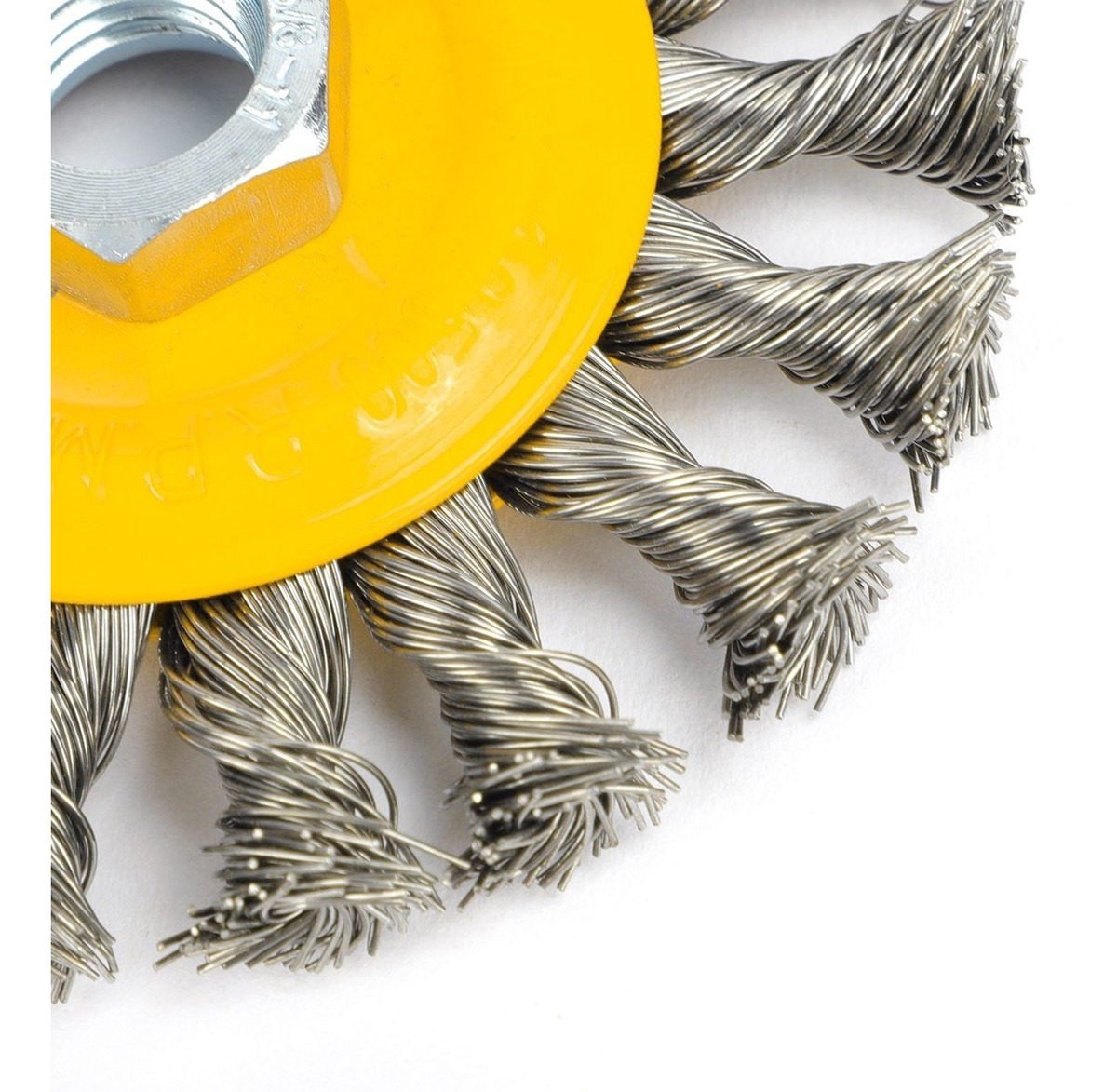 Cepillo De Alambre Trenzado 4  Para Amoladora  12500 Rpm - 2