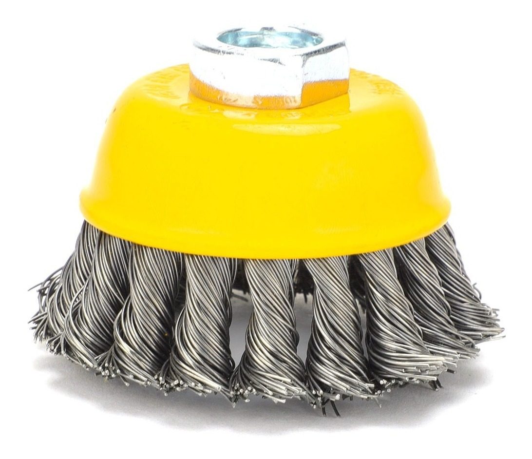 Cepillo Copa De Alambre Trenzado 3  Para Amoladora 12500rpm  - 2
