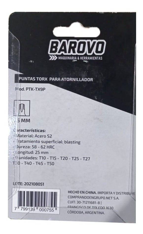 Puntas Torx Atornillador T10-t15-t20-t25-t27-t30-t40-t45-t50 - 2