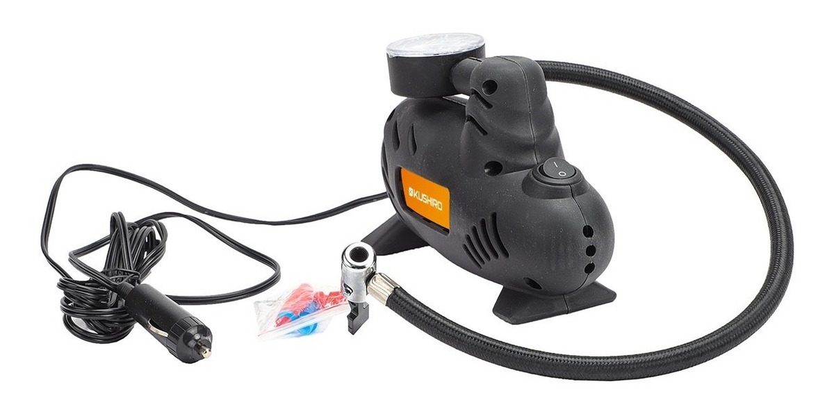 Minicompresor 250psi Conexión 12v Cilindro 16mm Negro - 2