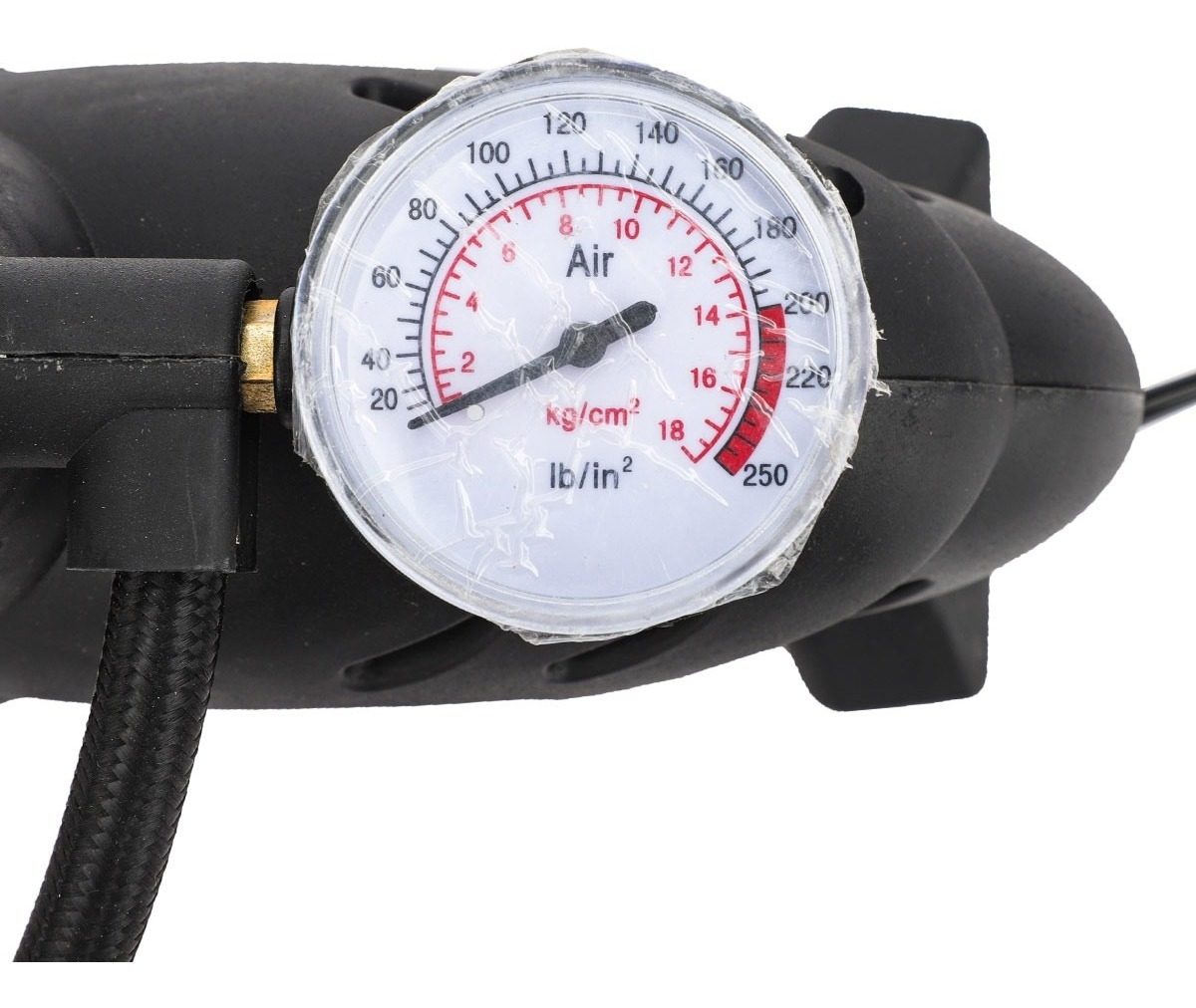 Minicompresor 250psi Conexión 12v Cilindro 16mm Negro - 4