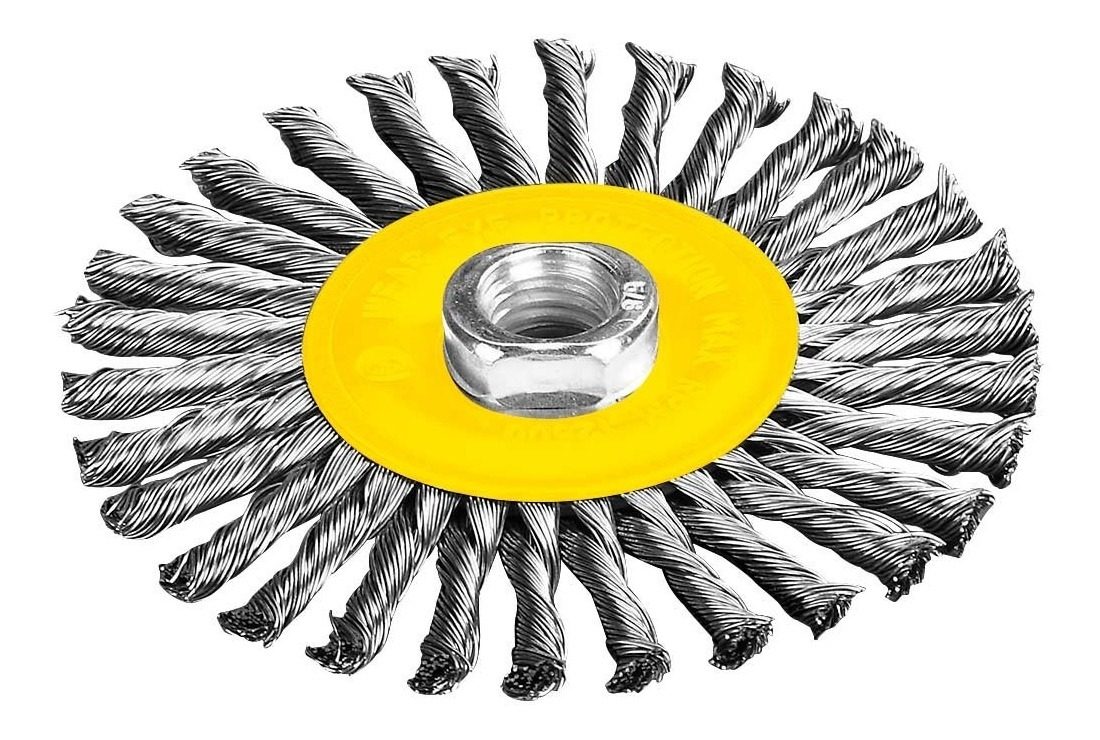 Cepillo De Alambre Trenzado 4  Para Amoladora 12500 Rpm