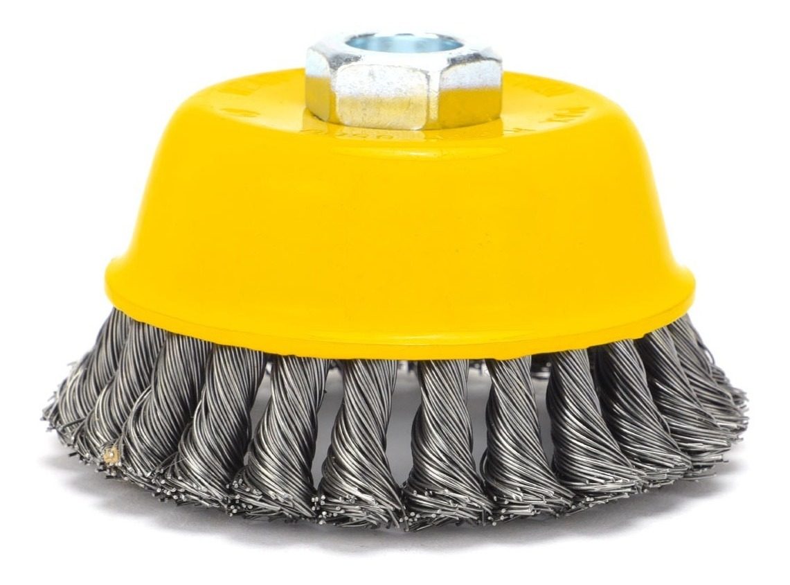 Cepillo Copa Alambre Trenzado 4  Para Amoladora  8500 Rpm