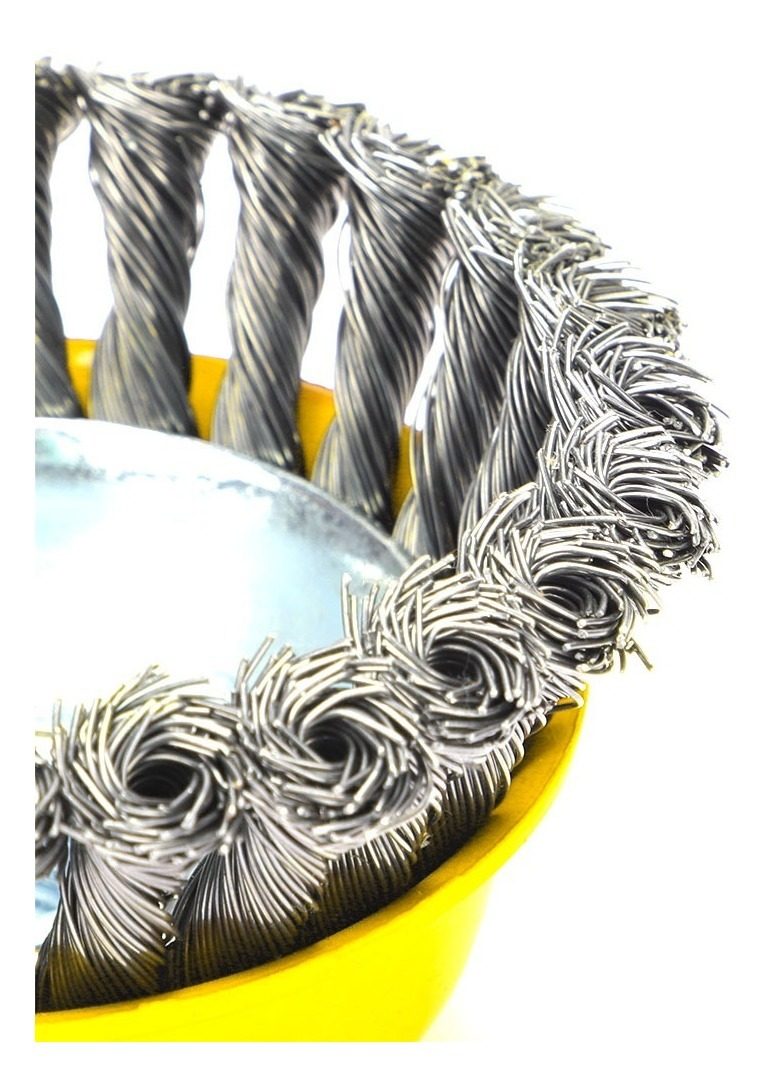 Cepillo Copa Alambre Trenzado 4  Para Amoladora  8500 Rpm - 1
