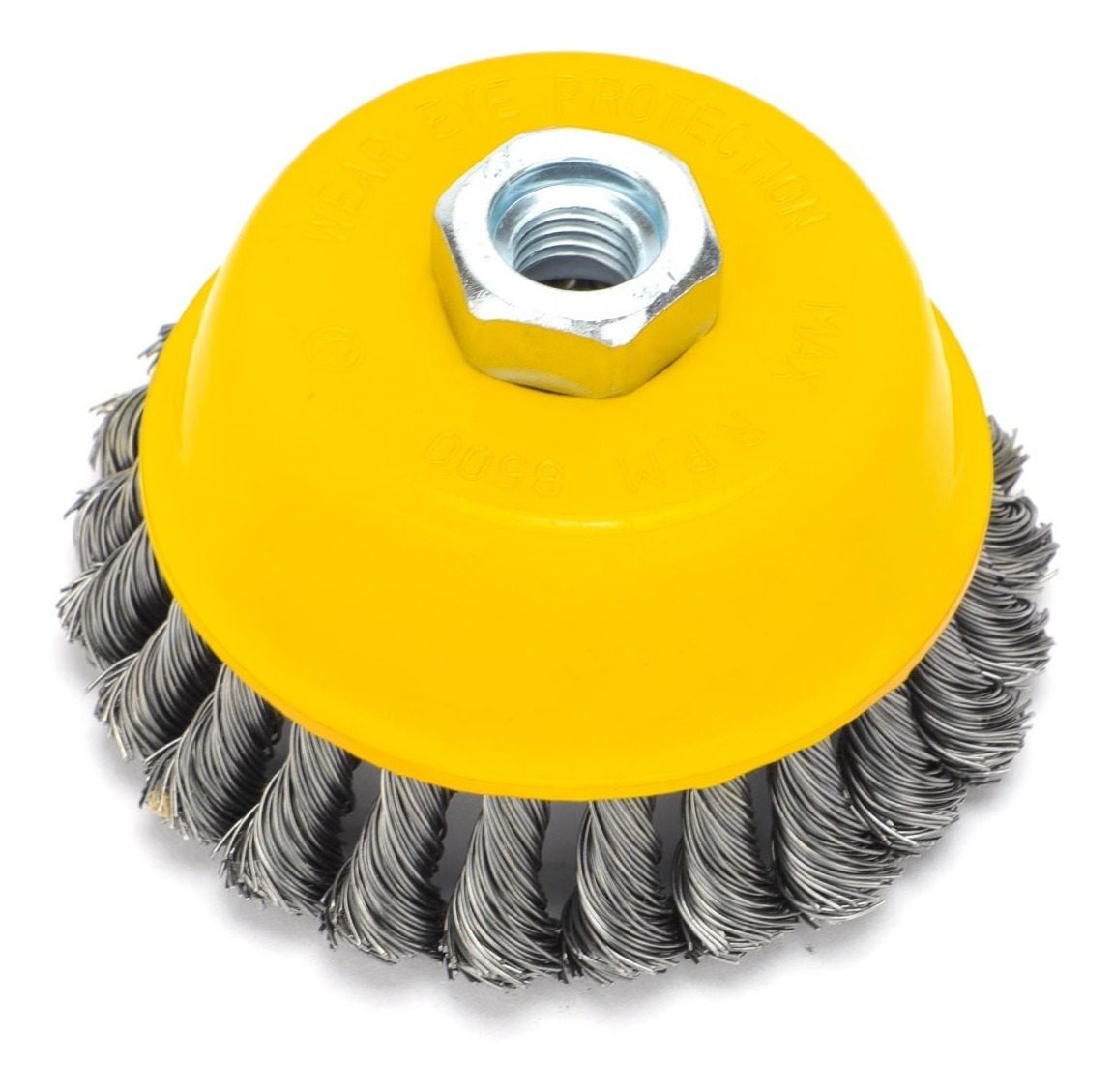 Cepillo Copa Alambre Trenzado 4  Para Amoladora  8500 Rpm - 5