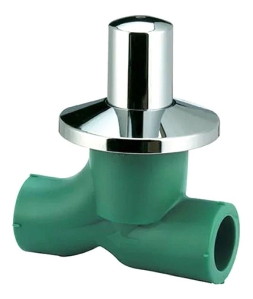 Llave De Paso Fusión Con Campana Cromada Hh Ø 25