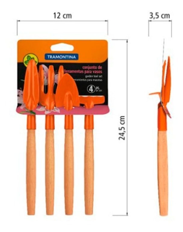 Kit De Herramientas Metálicas Para Macetas 4 Pzas Tramontina - 2