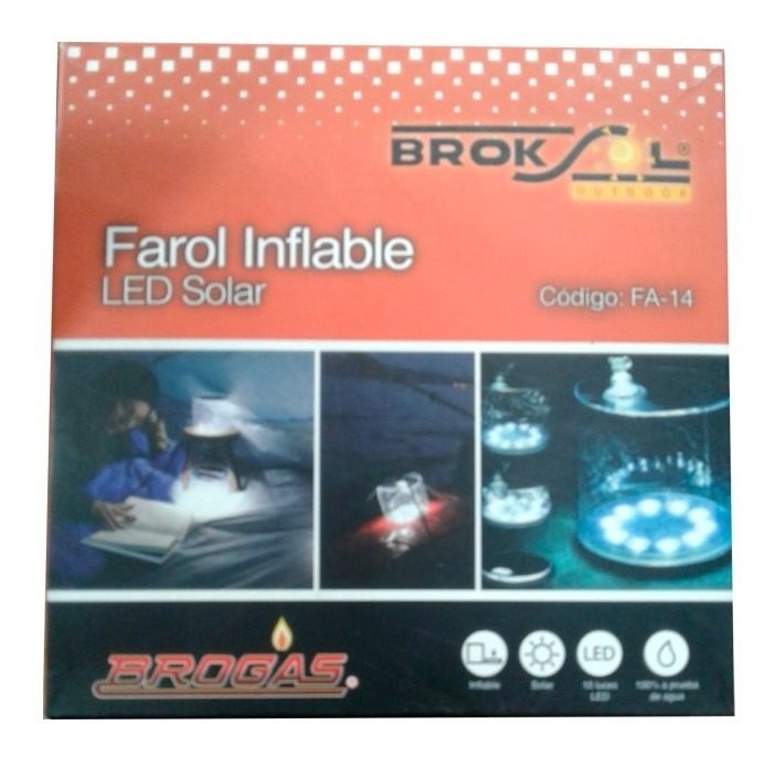 Farol Inflable Led Solar Gris - 3