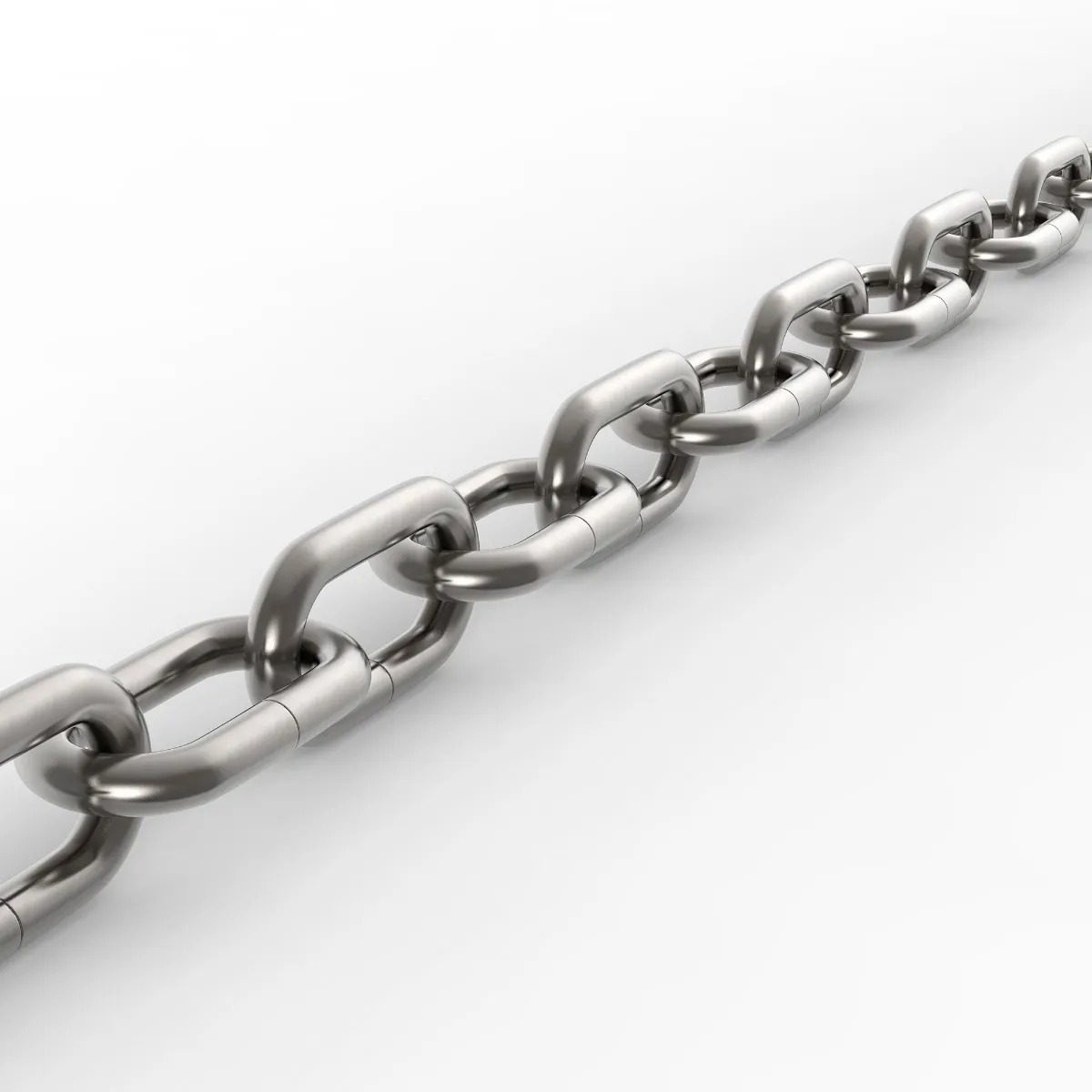 Cadena Patente Zincada Nº60-6mm Eslabon Soldado (x6mts) Plateado - 1