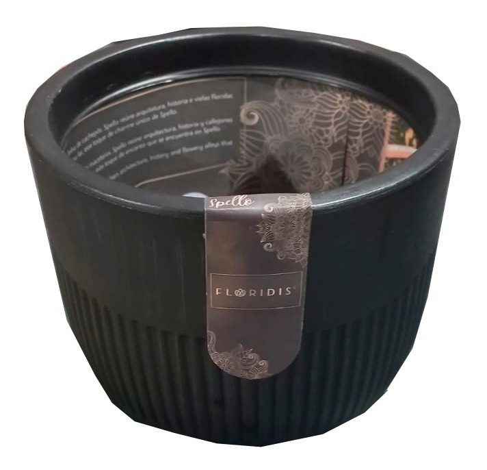 Maceta Floridis Spello Ondulato 18 Cm × 15 Cm Negro Negro - 1
