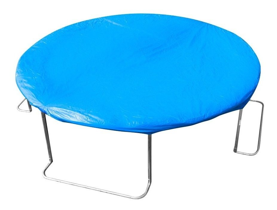 Cobertor Para Cama Elástica 245 Cm Con Protección Uv Celeste