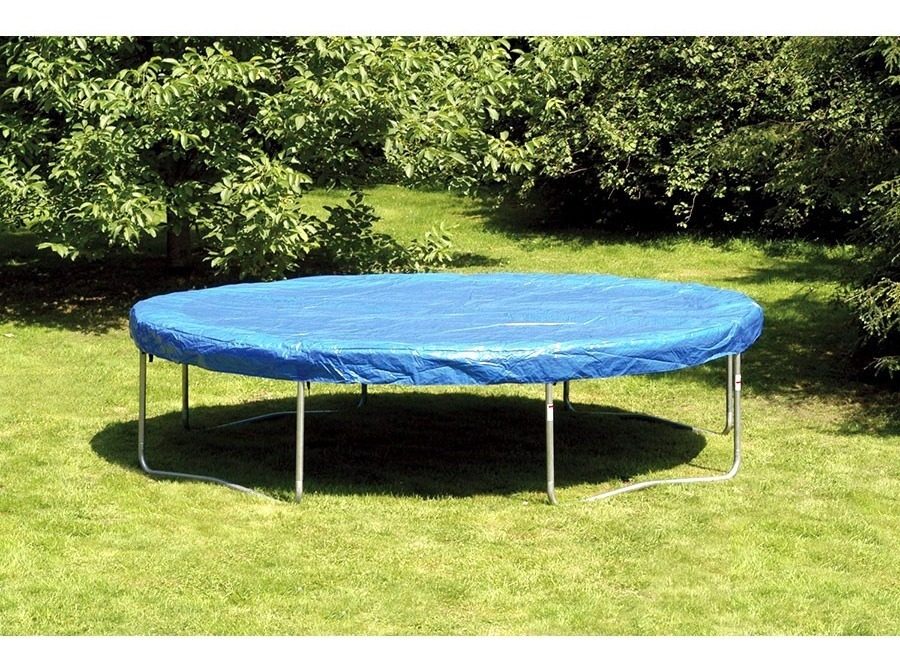 Cobertor Para Cama Elástica 245 Cm Con Protección Uv Celeste - 1