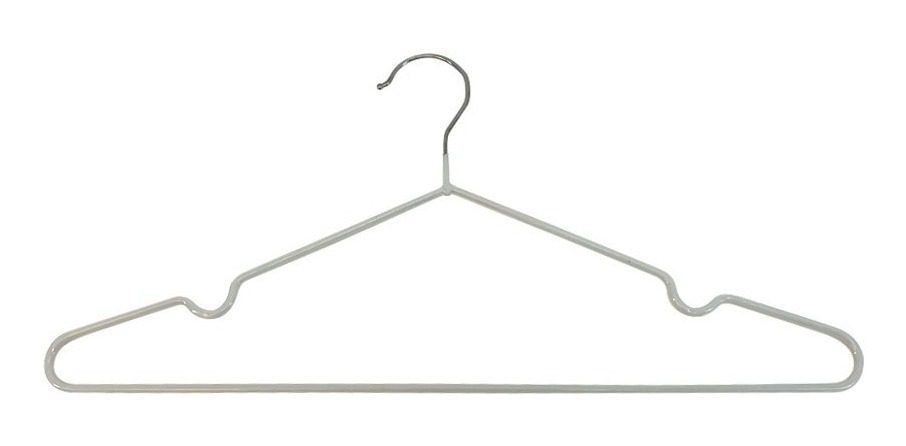 Set De 10 Perchas Engomadas Blancas
