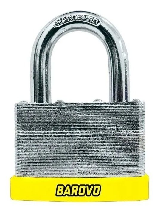 Candado Laminado Acero Galvanizado 30 Mm Traba Simple Gris - 1