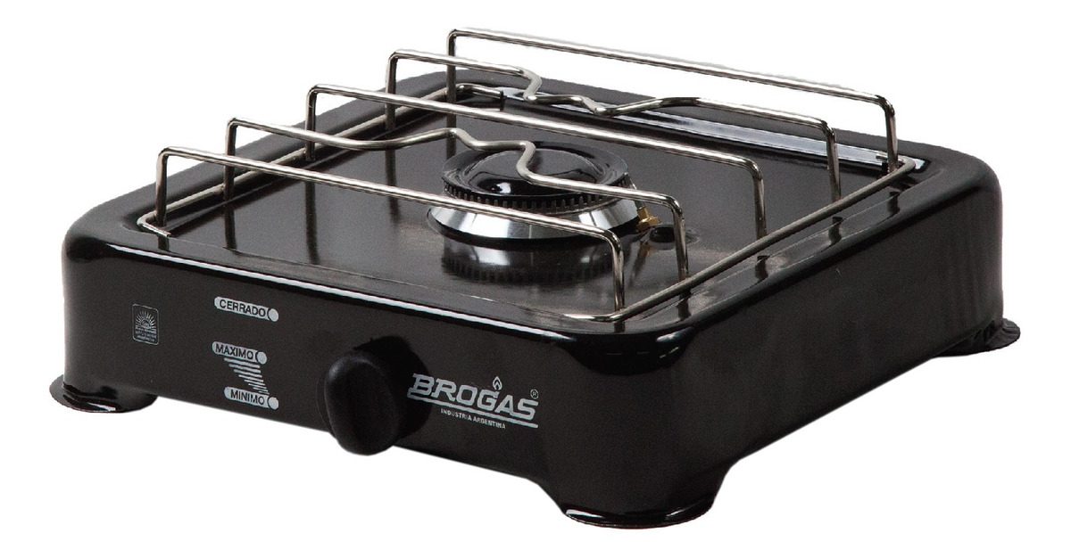 Anafe A Gas Brogas 1 Hornalla Negro Negro