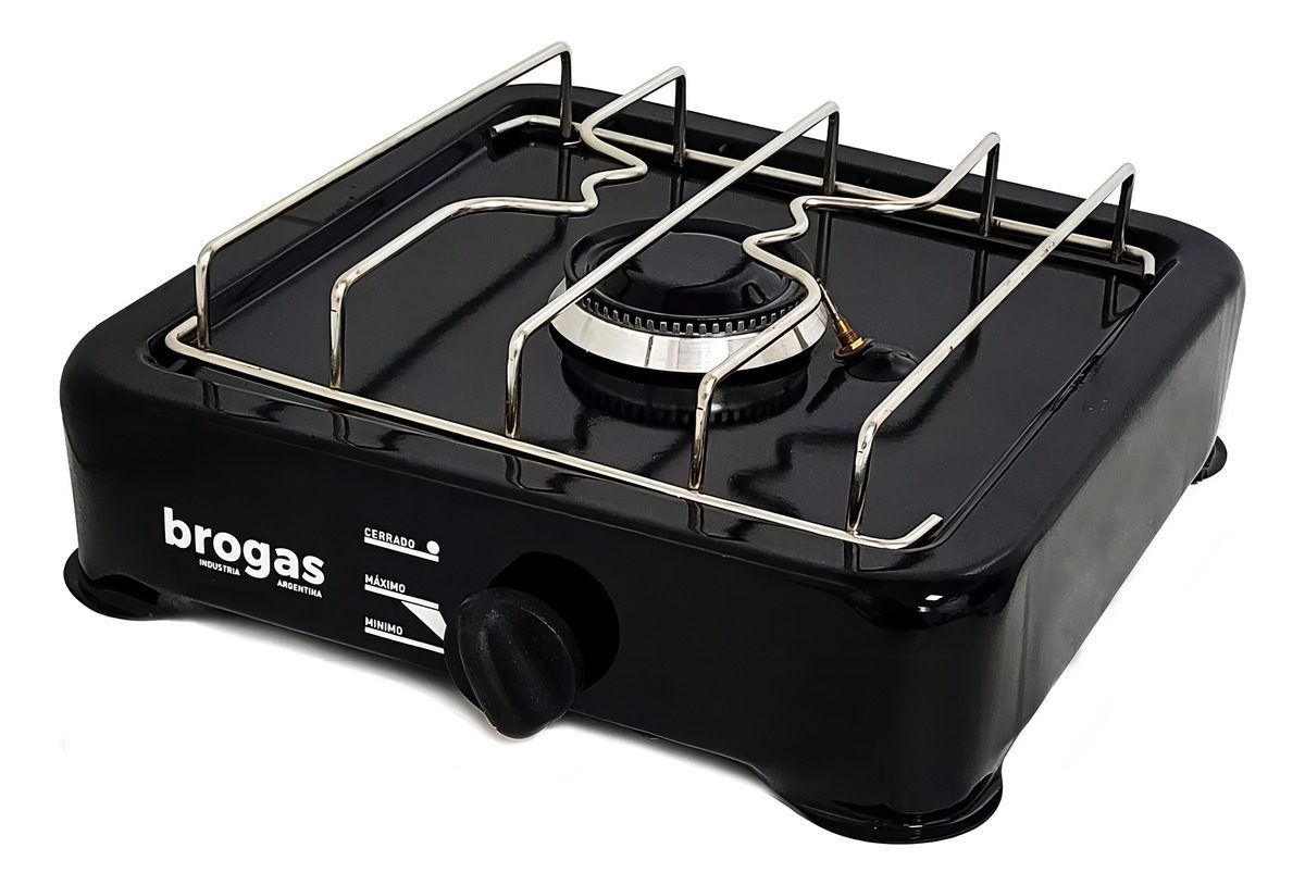 Anafe 1 Hornalla Brogas 8101 Gas Natural Con Termocupla Y Valvula