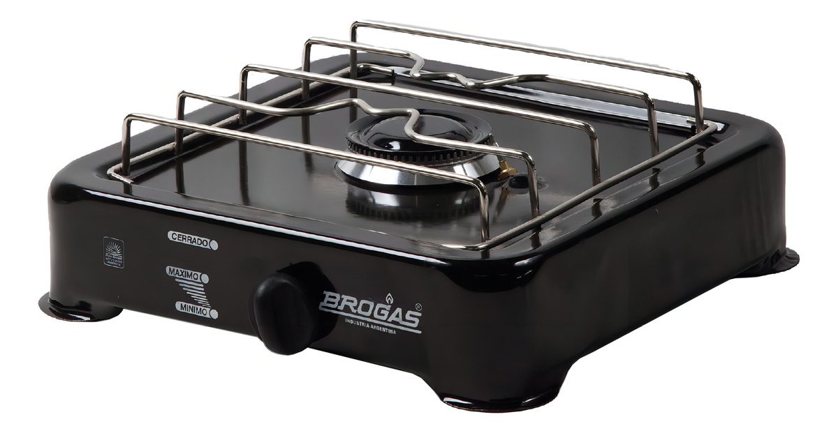 Anafe 1 Hornalla Brogas 8101 Gas Natural Con Termocupla Y Valvula - 3