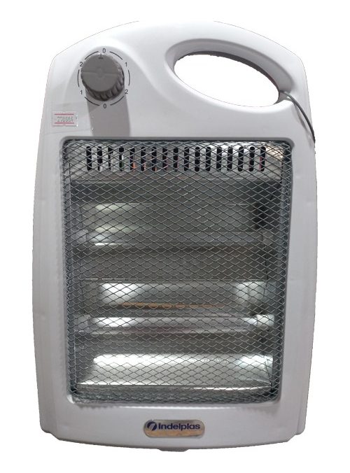 Estufa Indelplas Eléctrico Velas Infrarroja Cuarzo Halogena Blanco