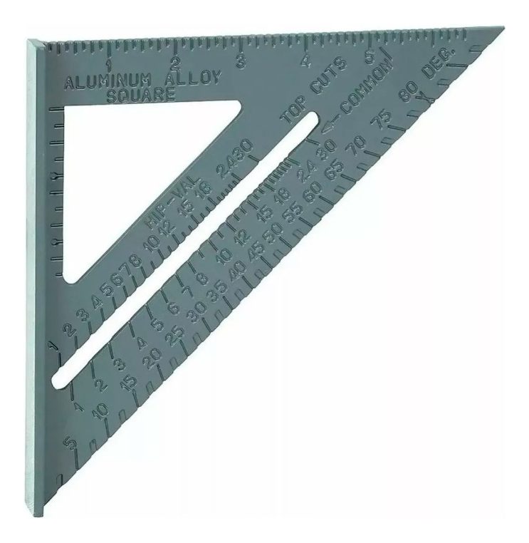 Escuadra Con Sombrero Aluminio Ruhlmann Plateado