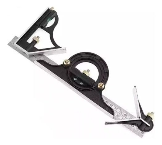 Escuadra Aluminio Combinada Ruhlmann 3 En 1 Multifuncion Gris