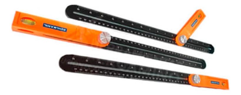 Falsa Escuadra 16 400mm Con Nivel  Naranja