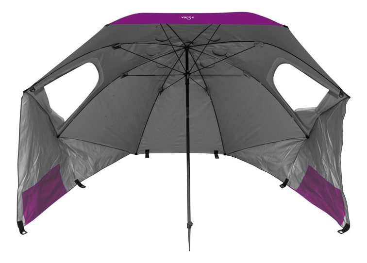 Sombrilla Carpa Playera Para Viento 2,5 M Violeta Violeta Lisa