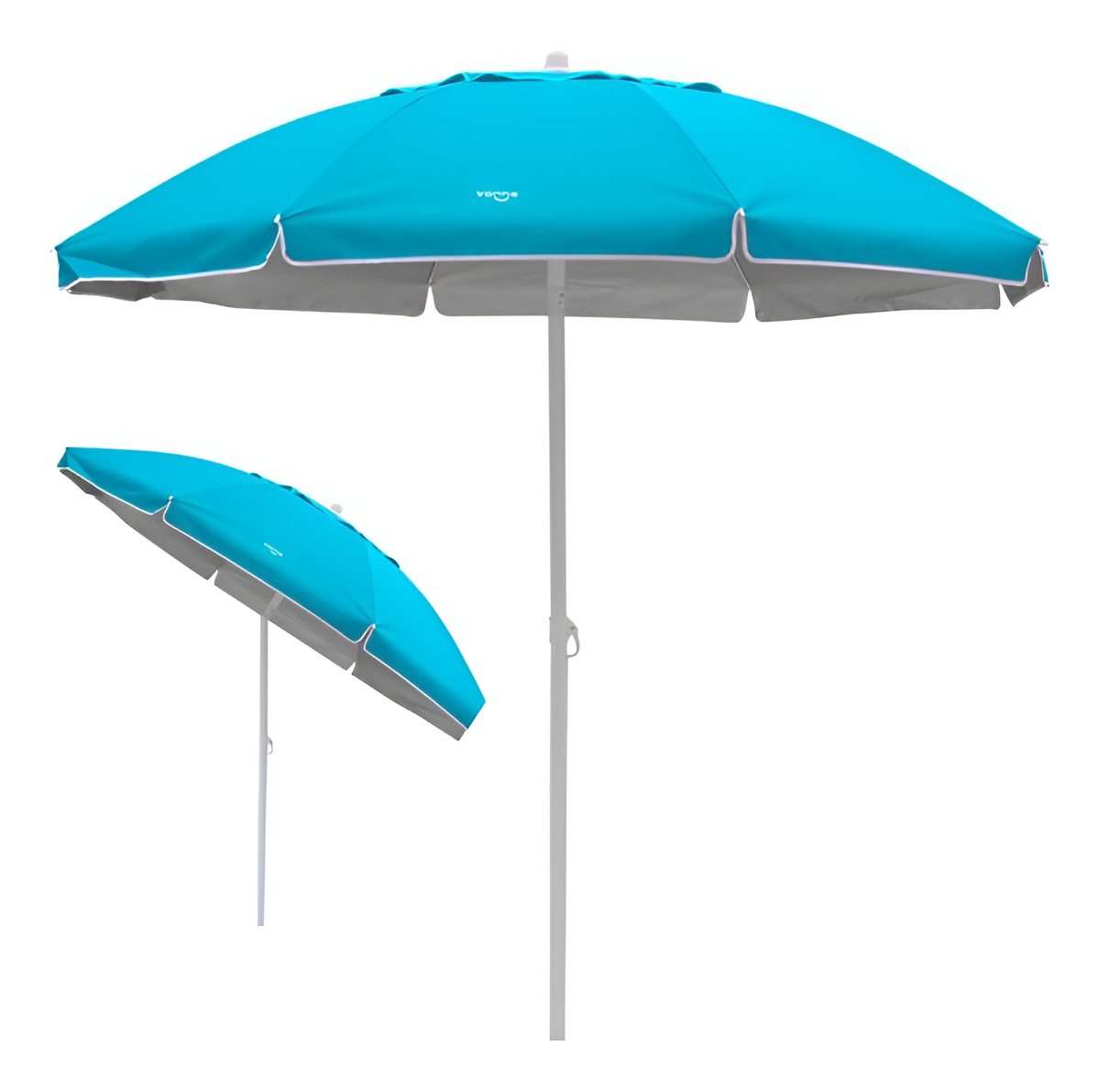 Sombrilla Reforzada 1,80 Mts Playa Reclinable Playera Funda Color Turquesa Liso