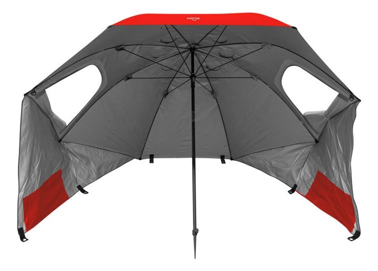 Sombrilla Carpa Playera Para Viento 2,5m Roja Vonne Scp04 Rojo Lisa
