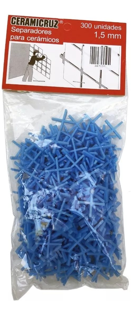 Separador Plastico Ceramico Cruz 1,5mm Ceramicruz