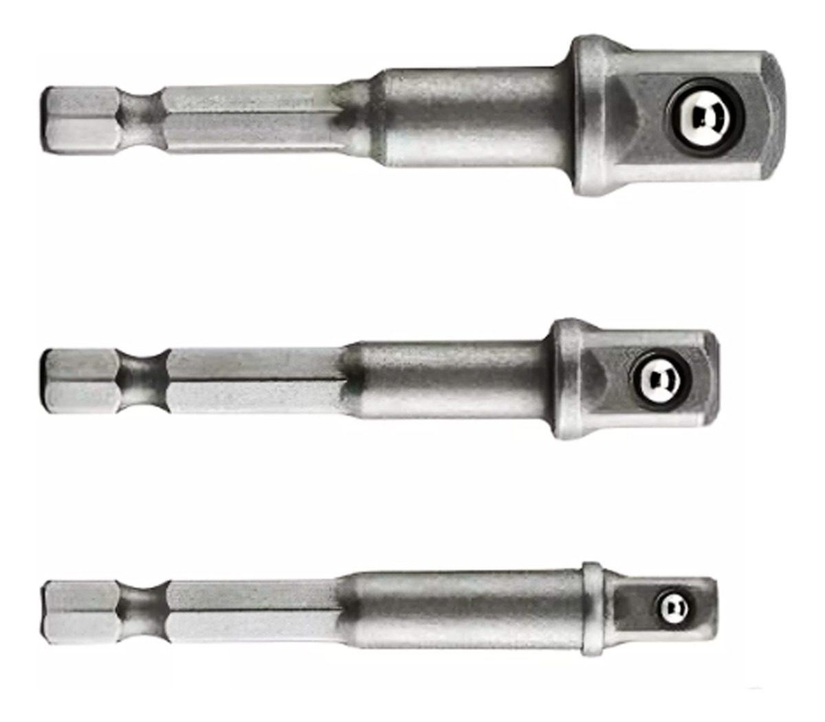Kit Adaptador Hexagonal P/ Taladro 3 Pc 1/4