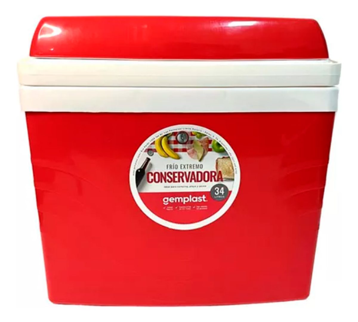 Conservadora 34lt C/tapa Gemplast Consultar - 1