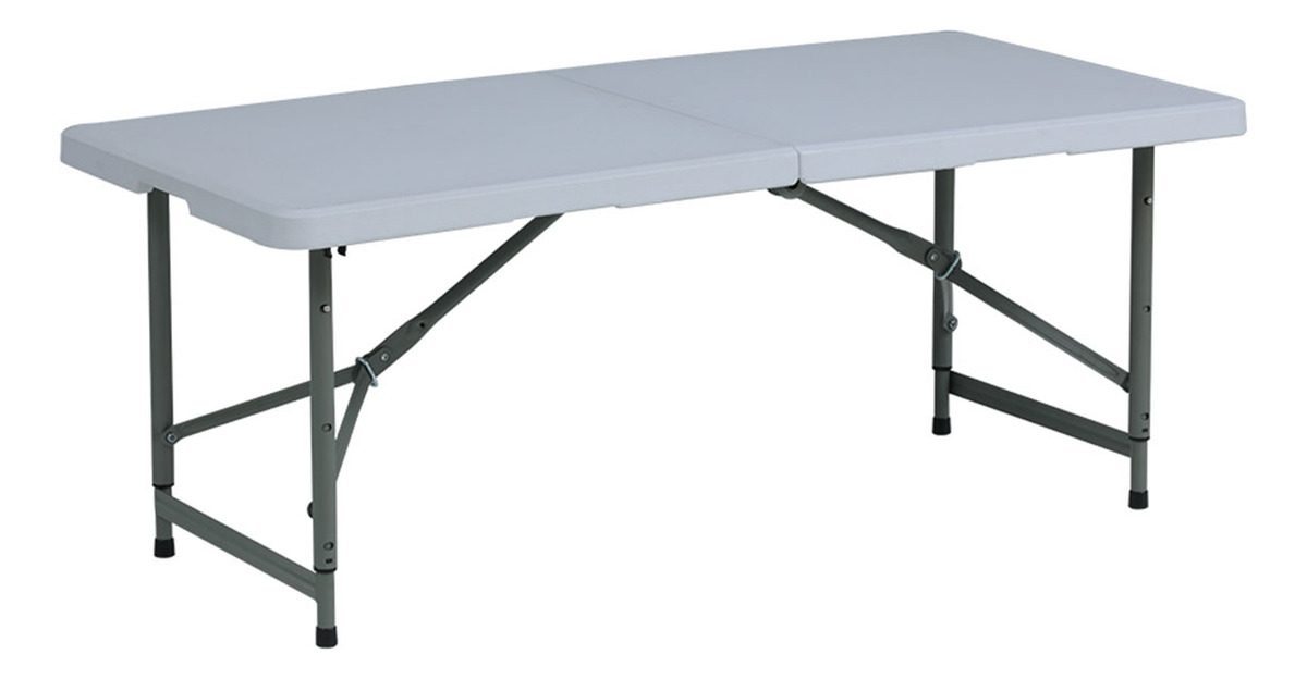 Mesa Plegable Jardín Pro 122 Cm Blanca Blanco - 1