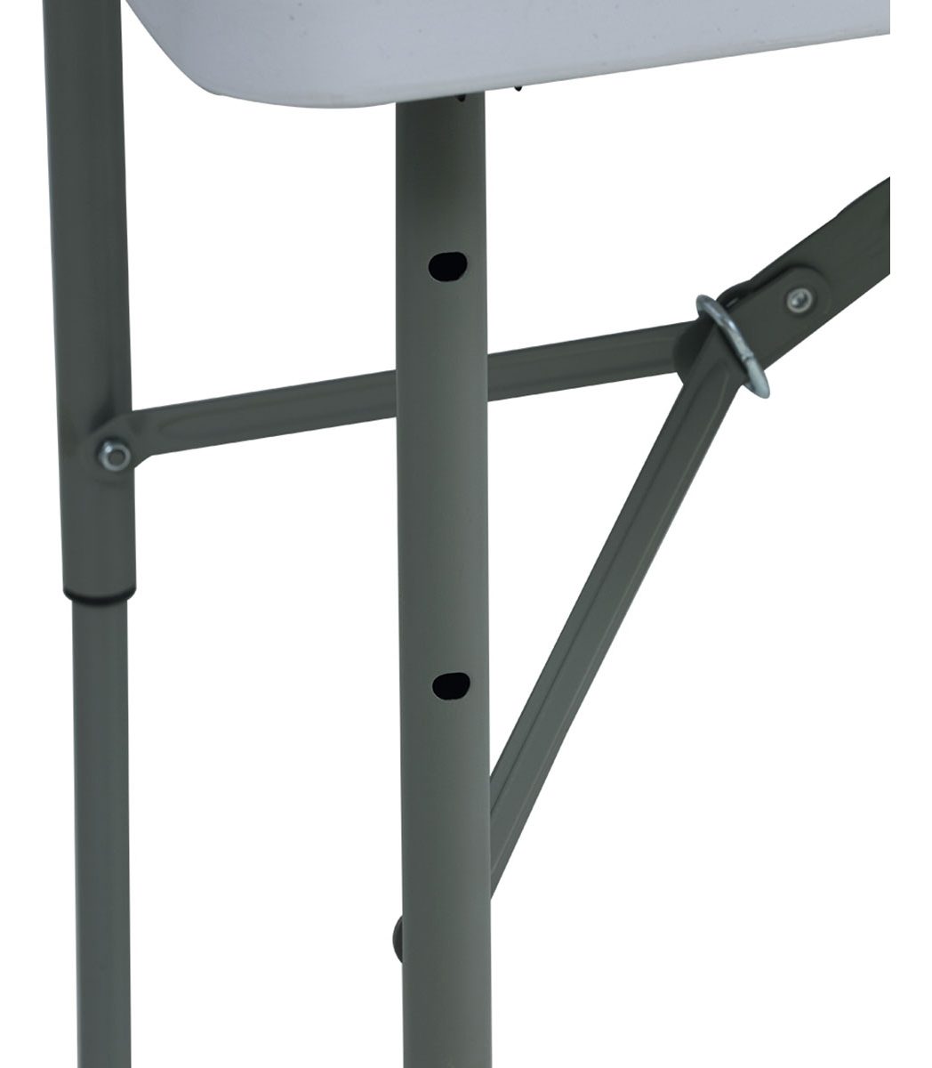 Mesa Plegable Jardín Pro 122 Cm Blanca Blanco - 3