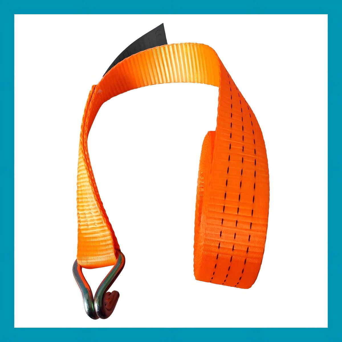 Cinta De Amarre Traca Traca 3000 Kg 9 Metros Kushiro Naranja Naranja - 3