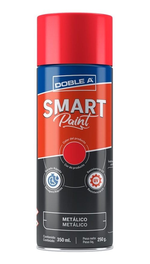 Smart Paint Aa 350ml Rojo Metalico