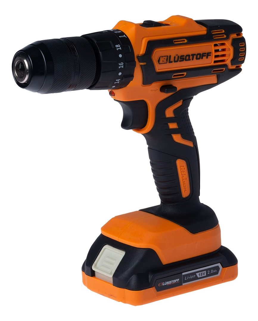 Taladro A Batería Con Percutor Lüsqtoff Naranja