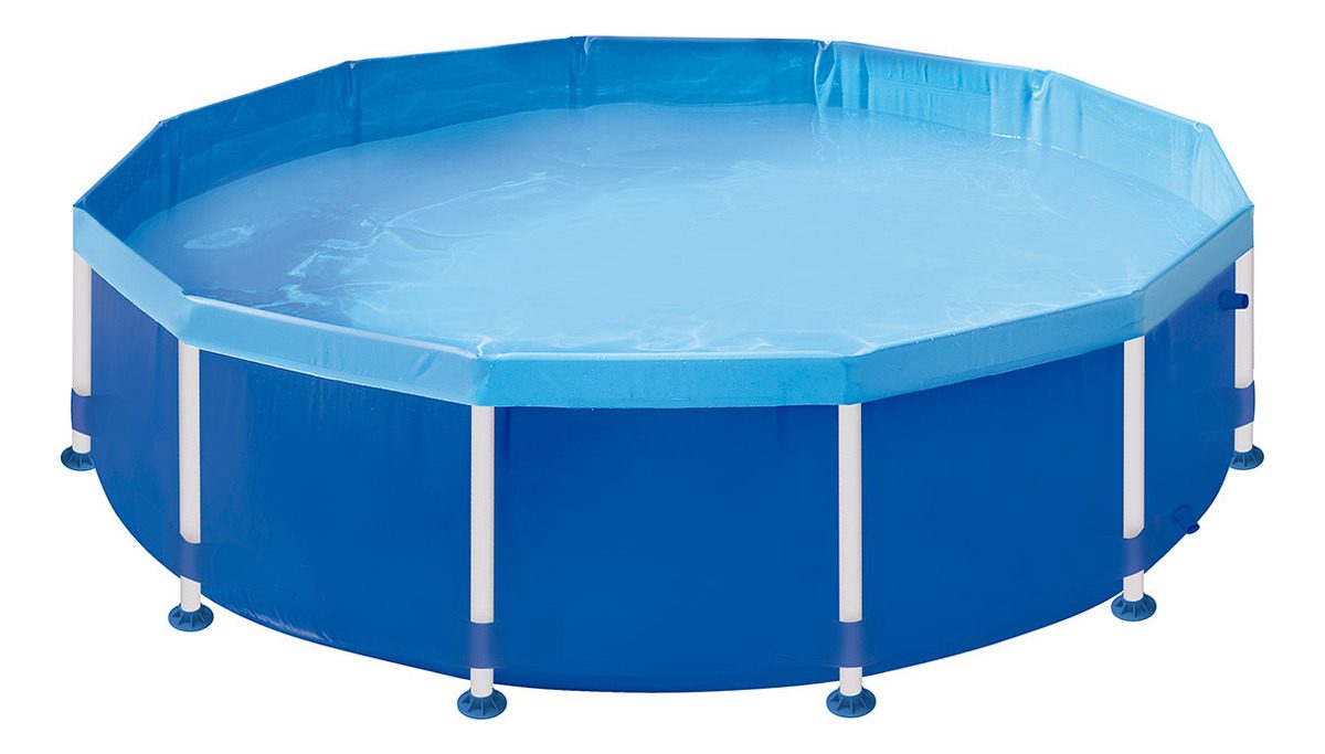 Pileta De Lona Circular 5500 Litros Mor Azul
