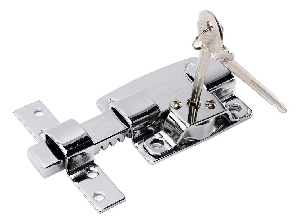 Cerrojo Pasador Con Llave Cruz Barovo Acero - 2