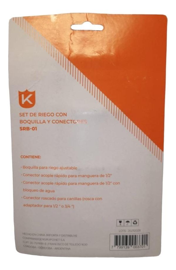 Set De Riego Con Boquilla Y Conectores Kushiro Srb-01 - 4