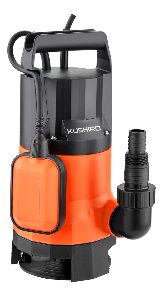 Electrobomba Sumergible De 1/2 Hp Para Aguas Turbias Kushiro Naranja