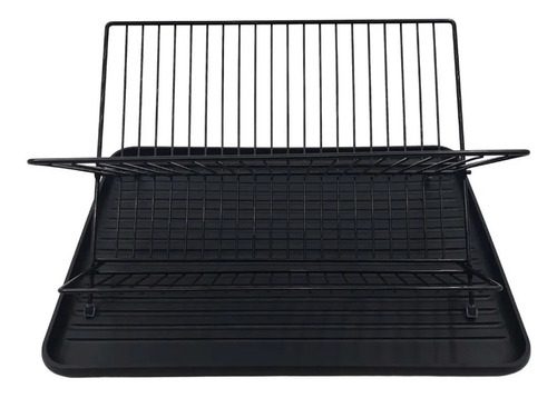 Escurreplatos Secaplatos Escurridor Plegable Negro Tijera - 3
