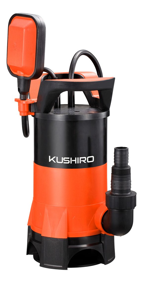 Electrobomba Sumergible De 1 Hp Para Aguas Turbias Kushiro Naranja
