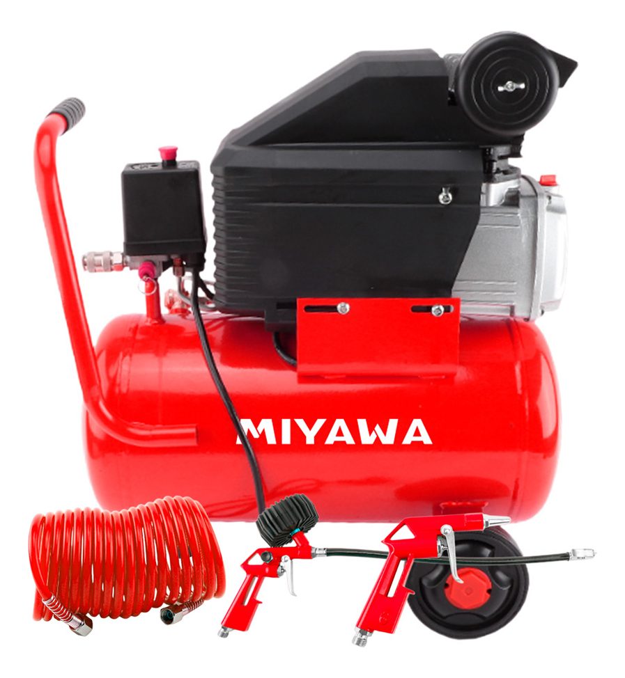 COMPRESOR MIYAWA 1,2HP 24L KIT