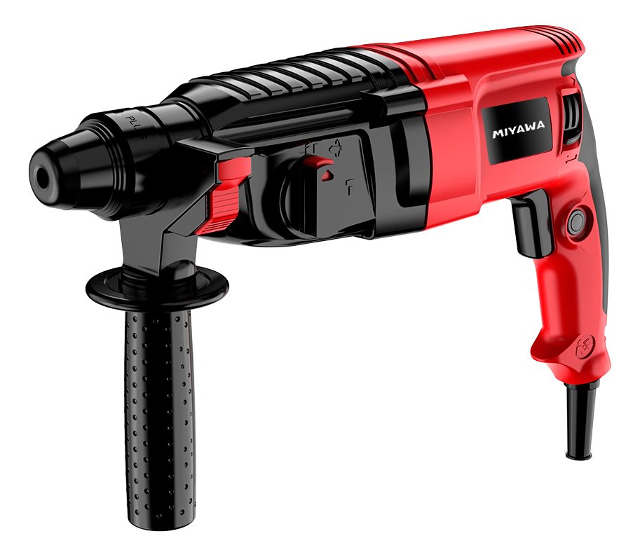 Rotopercutor 800 W Con Maletín Y Accesorios Miyawa Rojo - 1